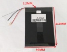 3296113 batterie, 3296113 3.7V originale batteria per other computer portatile